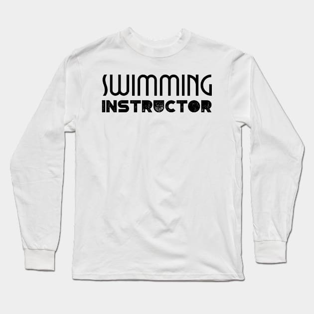 Swimming instructor, swimming learning, swim teacher v1 Long Sleeve T-Shirt by H2Ovib3s